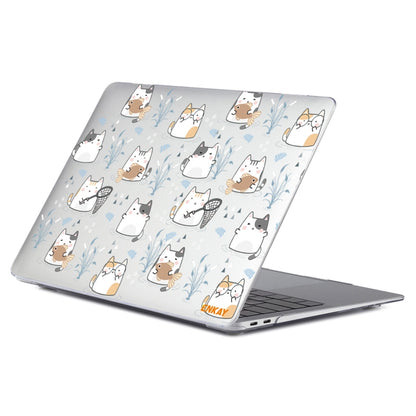 ENKAY Animal Series Pattern Laotop Protective Crystal Case For MacBook Pro 15.4 inch A1707 / A1990(Cute Cat) - MacBook Pro Cases by ENKAY | Online Shopping South Africa | PMC Jewellery