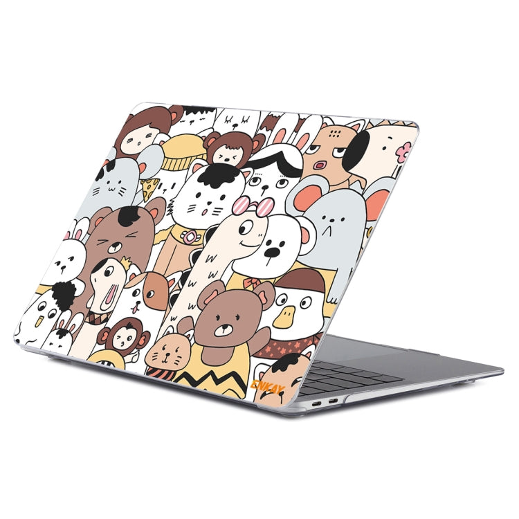 ENKAY Animal Series Pattern Laotop Protective Crystal Case For MacBook Pro 16 inch A2141(Animals No.1) - MacBook Pro Cases by ENKAY | Online Shopping South Africa | PMC Jewellery