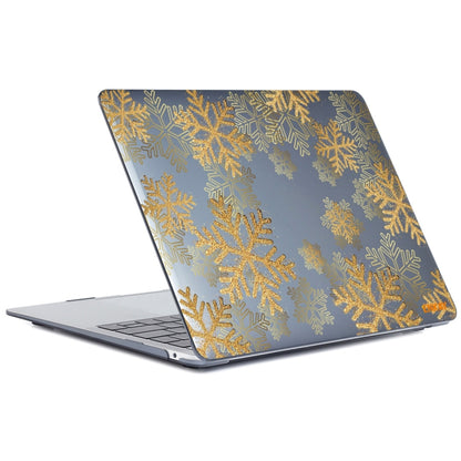 ENKAY Vintage Pattern Series Laotop Protective Crystal Case For MacBook Pro 14.2 inch A2442 (2021)(Golden Snowflake) - MacBook Pro Cases by ENKAY | Online Shopping South Africa | PMC Jewellery