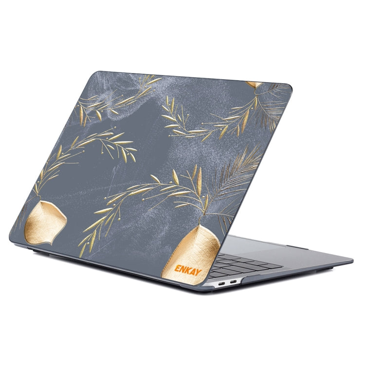 ENKAY Vintage Pattern Series Laotop Protective Crystal Case For MacBook Pro 14.2 inch A2442 (2021)(Wild Oats) - MacBook Pro Cases by ENKAY | Online Shopping South Africa | PMC Jewellery