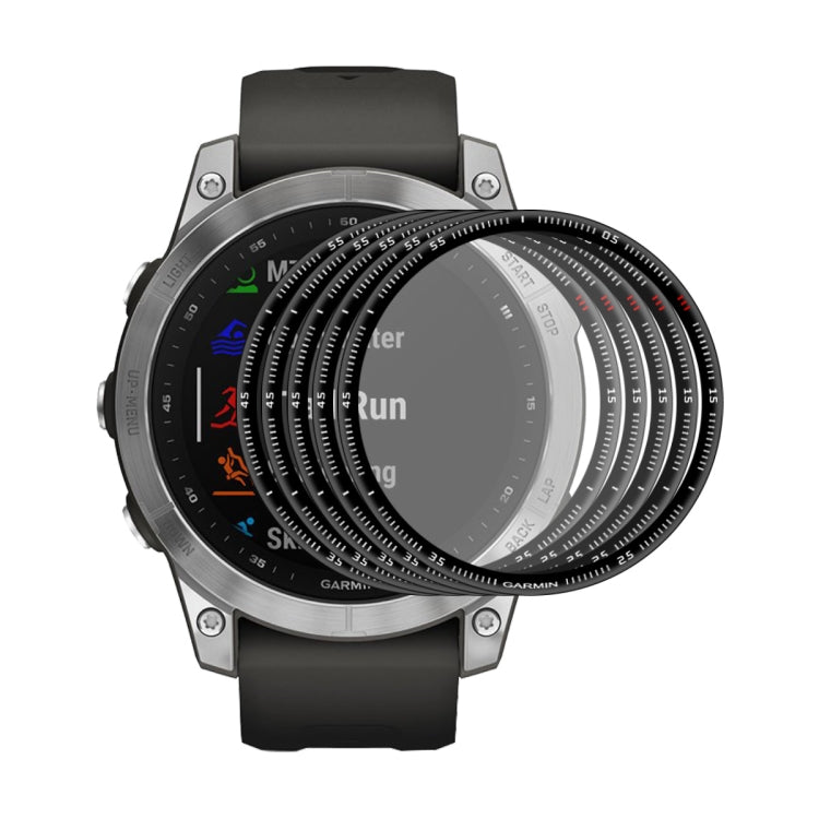 5 PCS ENKAY 3D Full Coverage Soft PC Edge + PMMA HD Screen Protector Film Compatible with Garmin Fenix 7 - Screen Protector by ENKAY | Online Shopping South Africa | PMC TechLife | Buy Now Pay Later Mobicred