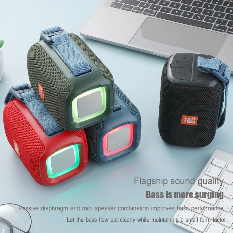 T&G TG339 RGB Light 5W Waterproof Portable Bluetooth Speaker(Red) - Desktop Speaker by T&G | Online Shopping South Africa | PMC TechLife | Buy Now Pay Later Mobicred