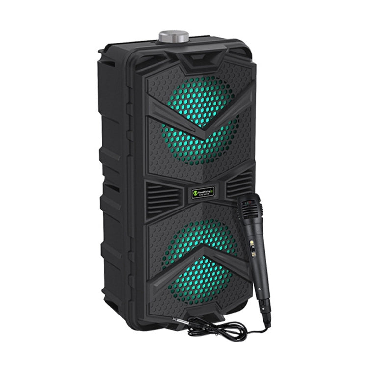 NewRixing NRG5501B Outdoor Portable Karaoke Wireless Speaker 16W Audio Amplifier with Mic - Desktop Speaker by NewRixing | Online Shopping South Africa | PMC Jewellery | Buy Now Pay Later Mobicred