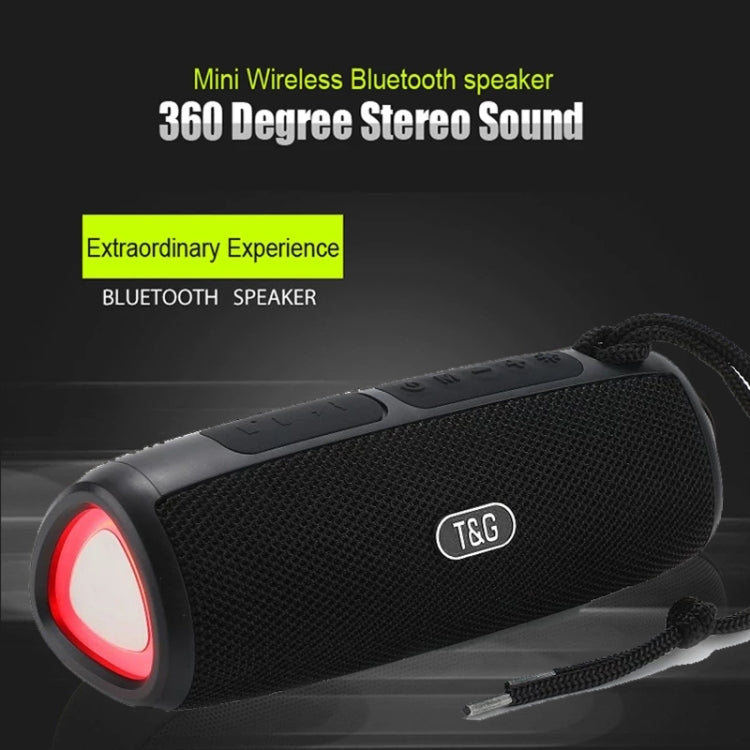 T&G TG344 Portable LED Light TWS Wireless Bluetooth Speaker(Black) - Desktop Speaker by T&G | Online Shopping South Africa | PMC Jewellery