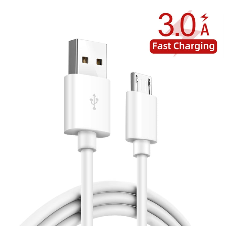 TE-P22 38W PD USB-C / Type-C + QC3. 0 USB Car Charger with 1m USB to Micro USB Data Cable(White) - Car Charger by PMC Jewellery | Online Shopping South Africa | PMC Jewellery