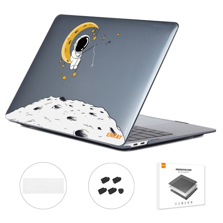 For MacBook Pro 13.3 A1708 ENKAY Hat-Prince 3 in 1 Spaceman Pattern Laotop Protective Crystal Case with TPU Keyboard Film / Anti-dust Plugs, Version:US(Spaceman No.3) - MacBook Pro Cases by ENKAY | Online Shopping South Africa | PMC Jewellery