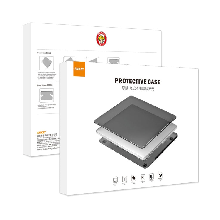 For MacBook Pro 13.3 A2251/A2289/A2338 ENKAY Hat-Prince 3 in 1 Protective Bracket  Case Cover Hard Shell with TPU Keyboard Film / Anti-dust Plugs, Version:EU(Grey) - MacBook Pro Cases by ENKAY | Online Shopping South Africa | PMC Jewellery