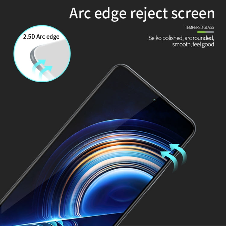 For Xiaomi Redmi Note 12 Pro / Note 12 Pro+ MOFI 9H 2.5D Full Screen Tempered Glass Film(Black) - free shipping - PMC TechLife - Order now!