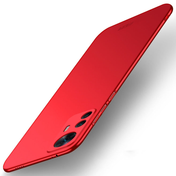 For Xiaomi 12T / Redmi K50 Ultra MOFI Micro Frosted PC Ultra-thin Hard Case(Red) - Xiaomi Cases by MOFI | Online Shopping South Africa | PMC TechLife | Buy Now Pay Later Mobicred
