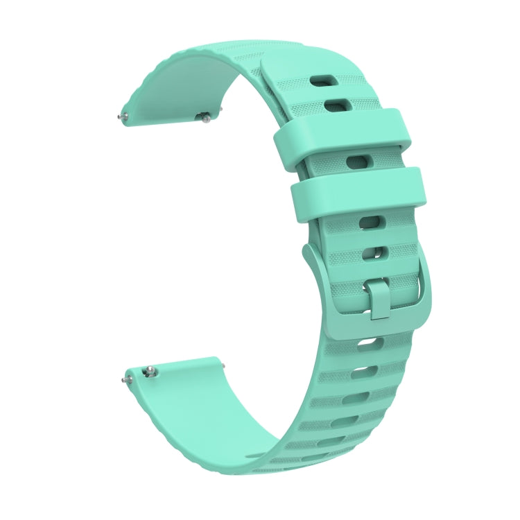 For Honor Watch ES 20mm Wavy Dot Pattern Solid Color Silicone Watch Band(Teal) - free shipping - PMC TechLife - Order now!