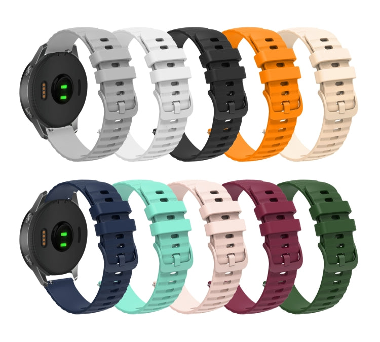 For Amazfit GTS 2 Mini 20mm Wavy Dot Pattern Solid Color Silicone Watch Band(Pink) - free shipping - PMC TechLife - Order now!