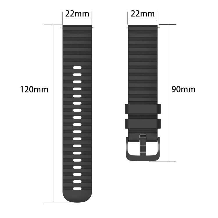 For Honor Magic Watch 2 46mm 22mm Wavy Dot Pattern Solid Color Silicone Watch Band(Army Green) - free shipping - PMC TechLife - Order now!