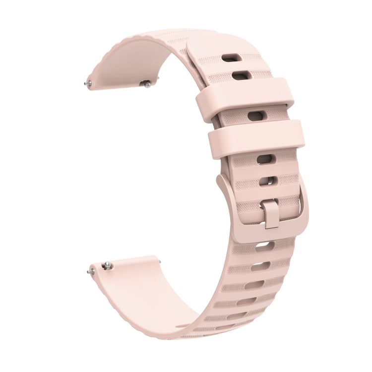 For Honor Watch Dream 22mm Wavy Dot Pattern Solid Color Silicone Watch Band(Pink) - free shipping - PMC TechLife - Order now!