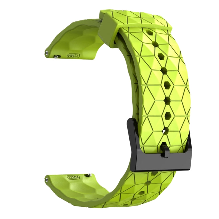 For Amazfit GTS 3 20mm Football Pattern Solid Color Silicone Watch Band(Lime Green) - free shipping - PMC TechLife - Order now!