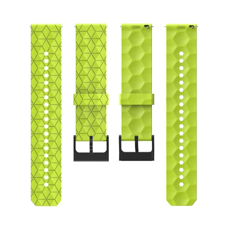 For Amazfit GTR 2 22mm Football Pattern Solid Color Silicone Watch Band(Teal) - free shipping - PMC TechLife - Order now!