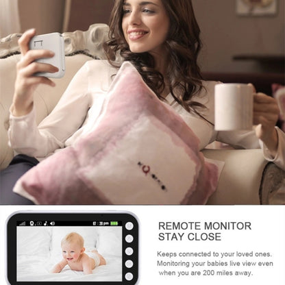 ABM100 4.3 inch Wireless Video Color Night Vision Baby Monitor 360-Degree Security Camera(UK Plug) - Baby Monitor by PMC Jewellery | Online Shopping South Africa | PMC Jewellery