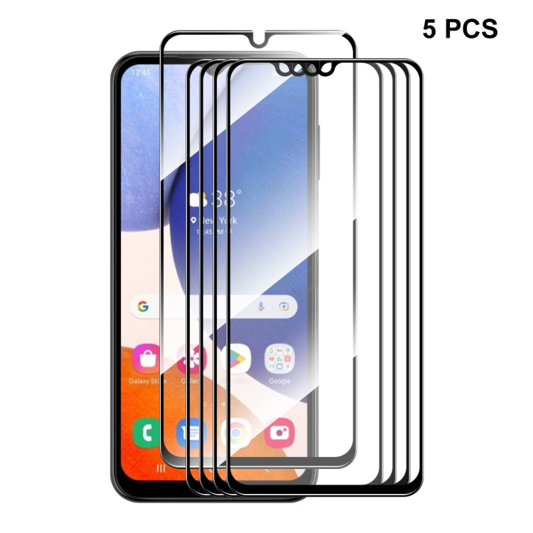 For Samsung Galaxy A14 5G 5pcs ENKAY Hat-Prince Full Glue 0.26mm 9H 2.5D Tempered Glass Full Film - Galaxy Tempered Glass by ENKAY | Online Shopping South Africa | PMC Jewellery