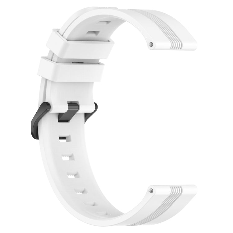 For Xiaomi Watch S1 Active 22mm Concave Striped Slicone Watch Band(White) - free shipping - PMC TechLife - Order now!