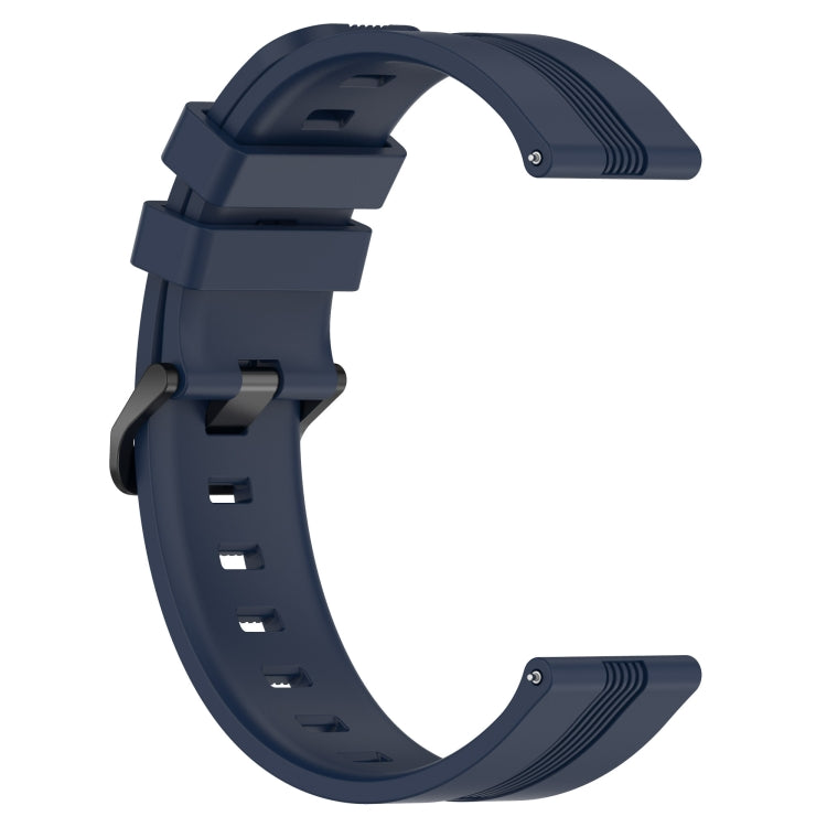 Compatible with Garmin Venu 2 Plus 20mm Concave Striped Slicone Watch Band(Navy Blue) - free shipping - PMC TechLife - Order now!