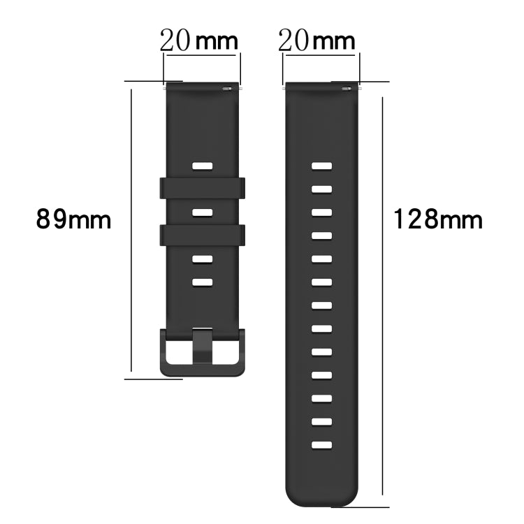 Compatible with Garmin Compatible witherunner Sq2 20mm Concave Striped Slicone Watch Band(Navy Blue) - free shipping - PMC TechLife - Order now!