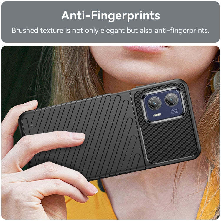 For Motorola Moto G73 Thunderbolt Shockproof TPU Protective Soft Phone Case(Black) - free shipping - PMC TechLife - Order now!
