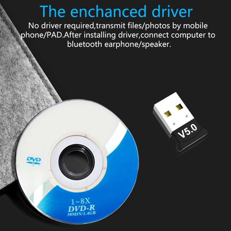 Computer Bluetooth Adapter 5.0 USB Desktop Dongle WiFi Audio Receiver Transmitter - Audio Receiver Transmitter by PMC TechLife | Online Shopping South Africa | PMC TechLife