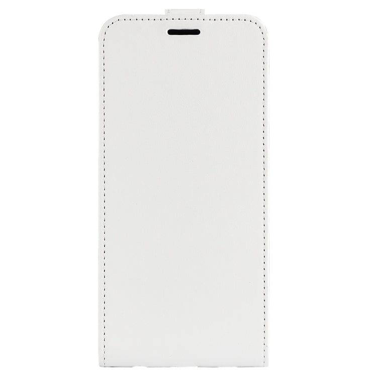 For Motorola Moto G72 R64 Texture Single Vertical Flip Leather Phone Case(White) - Motorola Cases by PMC Jewellery | Online Shopping South Africa | PMC Jewellery