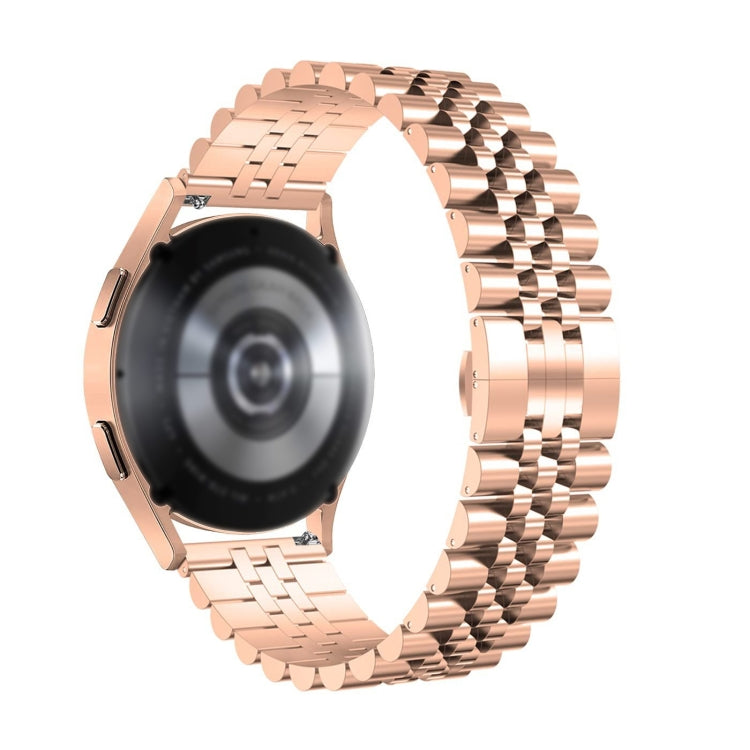 For Huawei Watch Buds Five Bull Half Round Stainless Steel Watch Band + Strap Removal Tool(Rose Gold) - Smart Wear by PMC Jewellery | Online Shopping South Africa | PMC Jewellery
