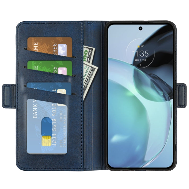 For Google Pixel 7a Dual-side Magnetic Buckle Leather Phone Case(Dark Blue) - free shipping - PMC TechLife - Order now!