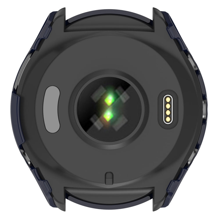 For Garmin Forerunner 965 PC + Toughened Film Integrated Watch Protective Case(Green) - Smart Wear by PMC TechLife | Online Shopping South Africa | PMC TechLife