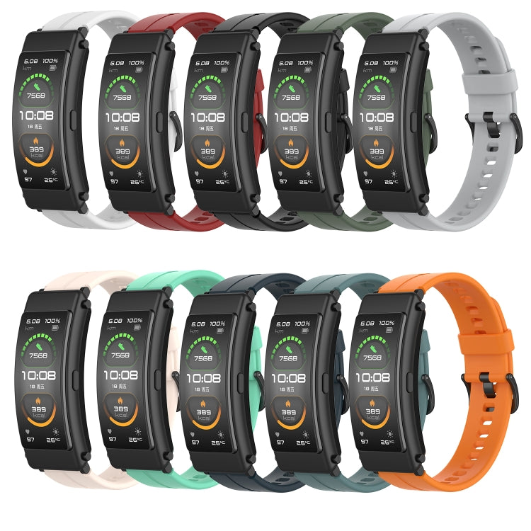 For Huawei Band 6 Solid Color Silicone Watch Band(Midnight Blue) - Smart Wear by PMC TechLife | Online Shopping South Africa | PMC TechLife