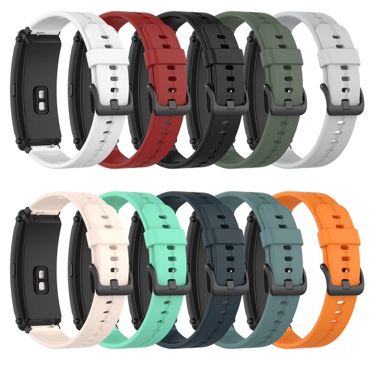 For Huawei Band 3 Solid Color Silicone Watch Band(Grey) - Smart Wear by PMC TechLife | Online Shopping South Africa | PMC TechLife
