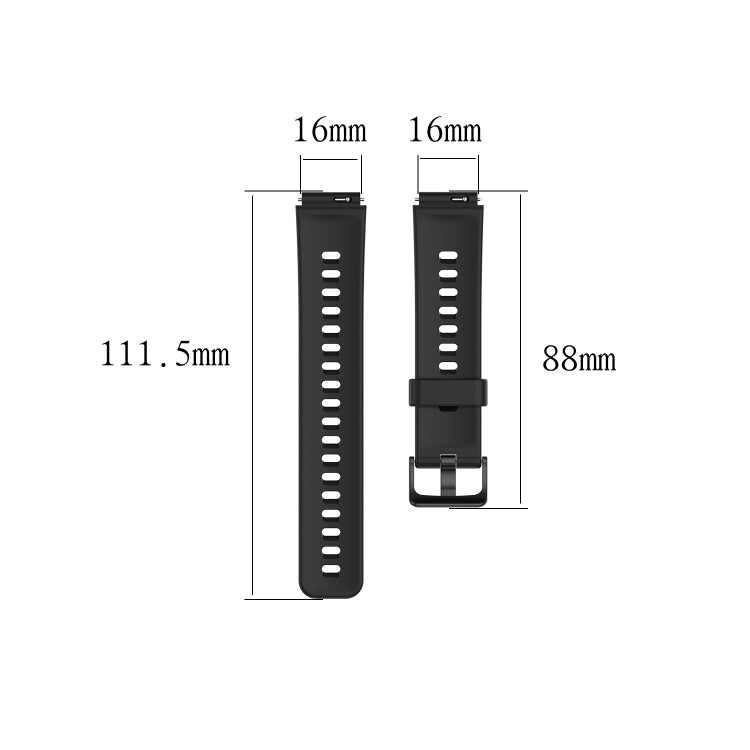 For Huawei Band 3 Solid Color Silicone Watch Band(Grey) - Smart Wear by PMC TechLife | Online Shopping South Africa | PMC TechLife