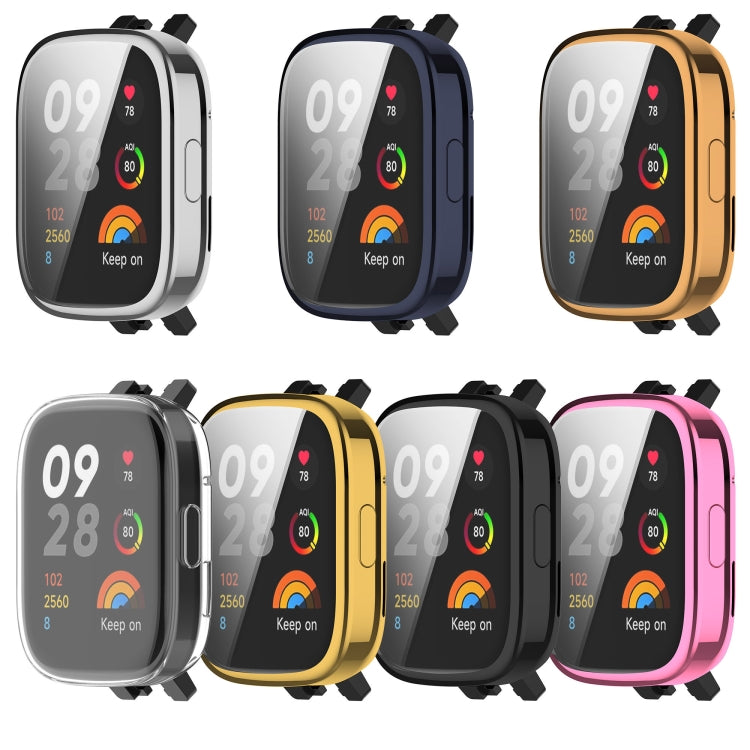 For Redmi Watch 3 TPU Fully Enclosed Watch Protective Case(Gold) - Smart Wear by PMC TechLife | Online Shopping South Africa | PMC TechLife