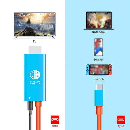 ENKAY ENK-CB136 6.6Ft. Type-C to HDMI Conversion Cable for Switch 4K HD Projection TV - Adapter by ENKAY | Online Shopping South Africa | PMC Jewellery