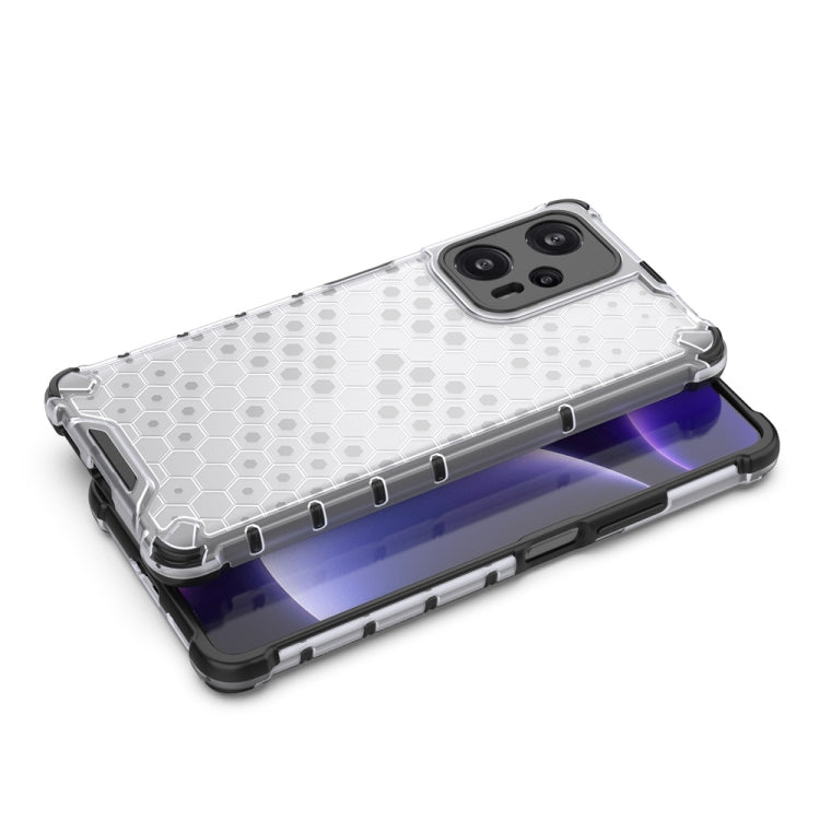 For Xiaomi Poco F5 Pro Shockproof Honeycomb Phone Case(Blue) - Xiaomi Cases by PMC Jewellery | Online Shopping South Africa | PMC Jewellery