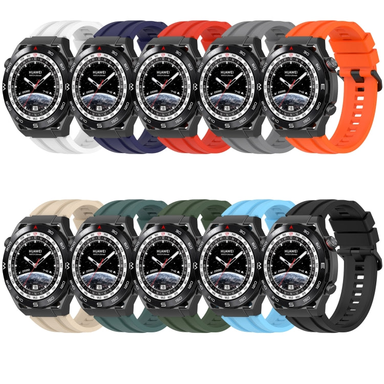 For Huawei Watch 3 Pro Long & Short Sports Solid Color Silicone Watch Band Set(Grey) - Watch Bands by PMC Jewellery | Online Shopping South Africa | PMC Jewellery