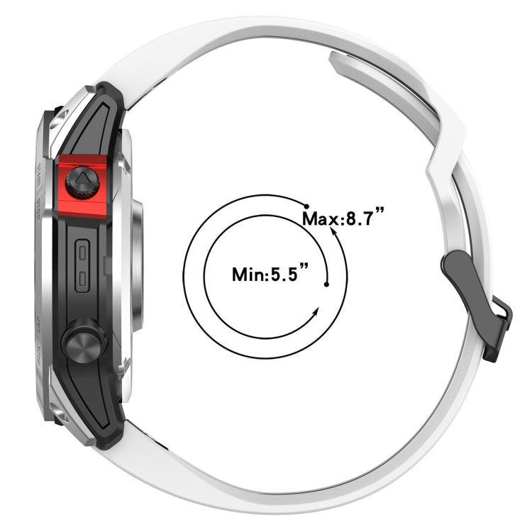 For Garmin Forerunner 945 22mm Two-Color Reverse Buckle Silicone Watch Band(Red+Black) - Watch Bands by PMC TechLife | Online Shopping South Africa | PMC TechLife