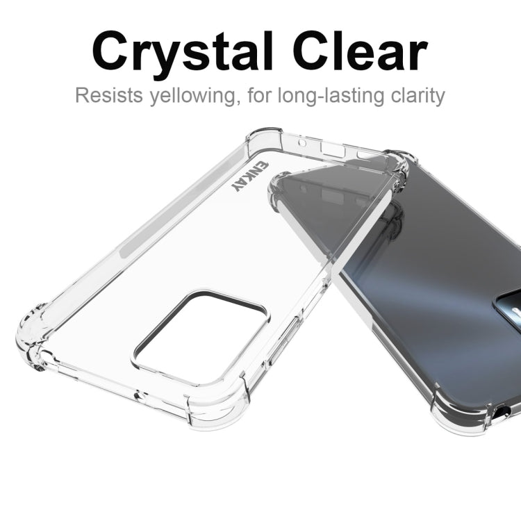 For Motorola Moto G23 4G ENKAY Transparent TPU Shockproof Phone Case with Glass Film - Motorola Cases by ENKAY | Online Shopping South Africa | PMC Jewellery