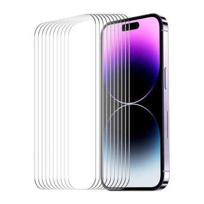 For iPhone 15 Pro 10pcs ENKAY 0.26mm 9H 2.5D High Aluminum-silicon Tempered Glass Film - iPhone 15 Pro Tempered Glass by ENKAY | Online Shopping South Africa | PMC Jewellery | Buy Now Pay Later Mobicred