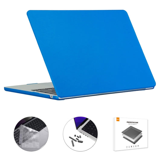 For MacBook Air 15.3 A2941 ENKAY US Version 3 in 1 Matte Protective Case with TPU Keyboard Film & Anti-dust Plugs(Dark Blue) - MacBook Air Cases by ENKAY | Online Shopping South Africa | PMC Jewellery | Buy Now Pay Later Mobicred