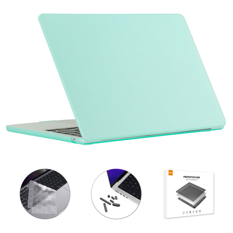 For MacBook Air 15.3 A2941 ENKAY US Version 3 in 1 Matte Protective Case with TPU Keyboard Film & Anti-dust Plugs(Light Green) - MacBook Air Cases by ENKAY | Online Shopping South Africa | PMC Jewellery