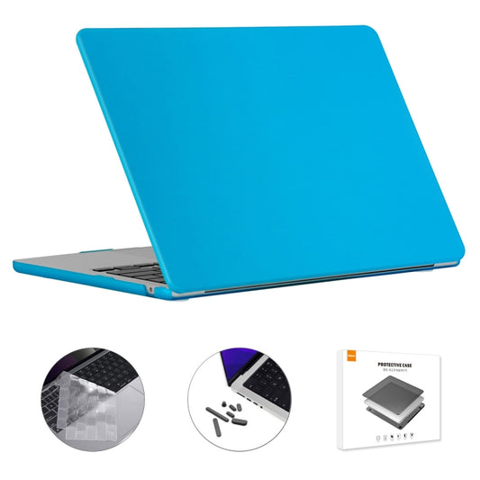 For MacBook Air 15.3 A2941 ENKAY US Version 3 in 1 Matte Protective Case with TPU Keyboard Film & Anti-dust Plugs(Light Blue) - MacBook Air Cases by ENKAY | Online Shopping South Africa | PMC Jewellery | Buy Now Pay Later Mobicred