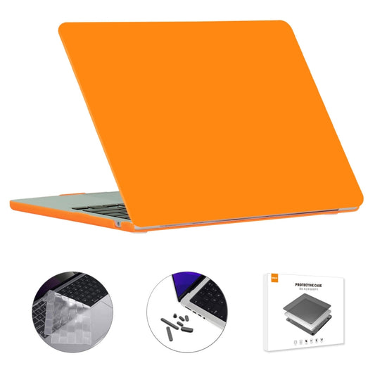 For MacBook Air 15.3 A2941 ENKAY US Version 3 in 1 Matte Protective Case with TPU Keyboard Film & Anti-dust Plugs(Orange) - MacBook Air Cases by ENKAY | Online Shopping South Africa | PMC Jewellery | Buy Now Pay Later Mobicred