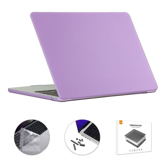 For MacBook Air 15.3 A2941 ENKAY US Version 3 in 1 Matte Protective Case with TPU Keyboard Film & Anti-dust Plugs(Purple) - MacBook Air Cases by ENKAY | Online Shopping South Africa | PMC Jewellery | Buy Now Pay Later Mobicred