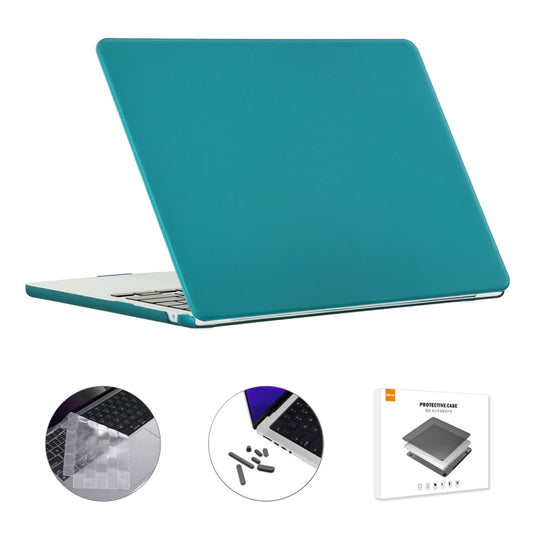 For MacBook Air 15.3 A2941 ENKAY US Version 3 in 1 Matte Protective Case with TPU Keyboard Film & Anti-dust Plugs(Dark Cyan) - MacBook Air Cases by ENKAY | Online Shopping South Africa | PMC Jewellery | Buy Now Pay Later Mobicred