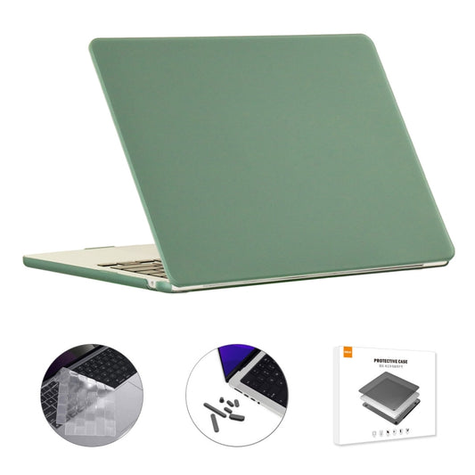 For MacBook Air 15.3 A2941 ENKAY US Version 3 in 1 Matte Protective Case with TPU Keyboard Film & Anti-dust Plugs(Dark Green) - MacBook Air Cases by ENKAY | Online Shopping South Africa | PMC Jewellery | Buy Now Pay Later Mobicred