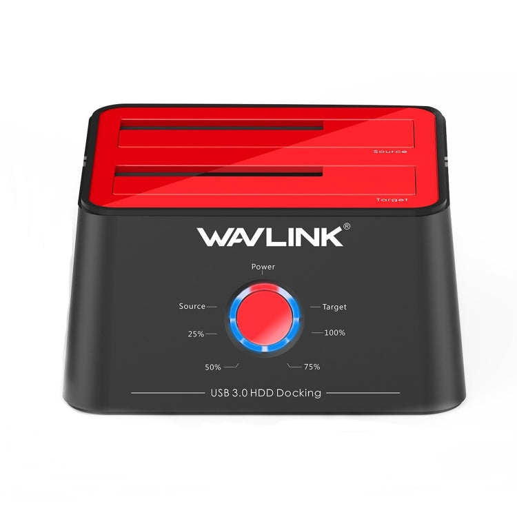 Wavlink ST334U SSD Dual Bay External Hard Drive Docking Station USB 3.0 to SATA I/II/III(EU Plug) - External Hard Drives by WAVLINK | Online Shopping South Africa | PMC Jewellery | Buy Now Pay Later Mobicred