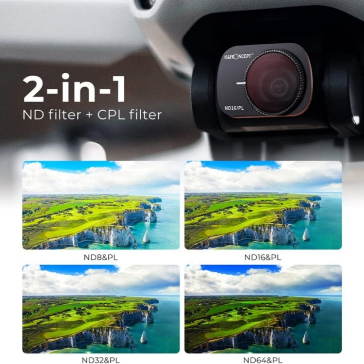 For DJI Mavic Mini K&F Concept SKU.1932 UV ND4/PL ND8/PL ND16/PL ND32/PL ND64/PL Lens Filter Kit - Mavic Lens Filter by K&F | Online Shopping South Africa | PMC Jewellery