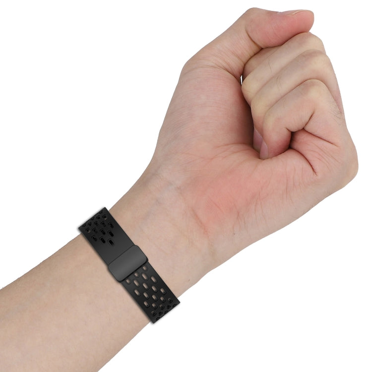 Compatible with Garmin Vivoactive3 Music 20mm Folding Magnetic Clasp Silicone Watch Band(Space Ash) - free shipping - PMC TechLife - Order now!